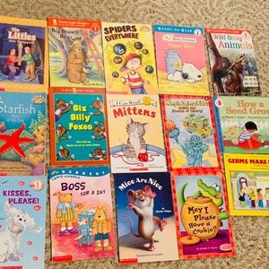 Bundle of 12 Beginner Readers Kids Books Step into Reading Grades K-1